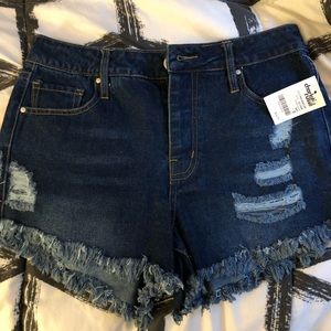 Denim shorts